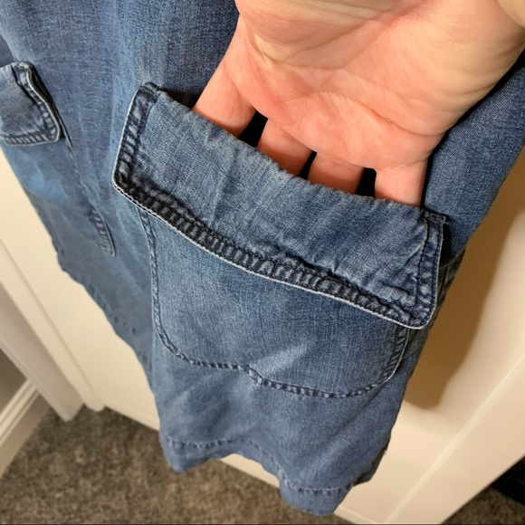 Women’s Fossil Double Pocket Denim Tank Dress - Picture 7 of 16